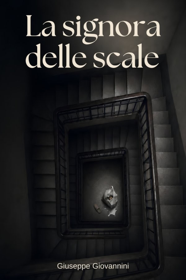 Produzione editoriale e narrativa thriller: copertina La signora delle scale di Giuseppe Giovannini