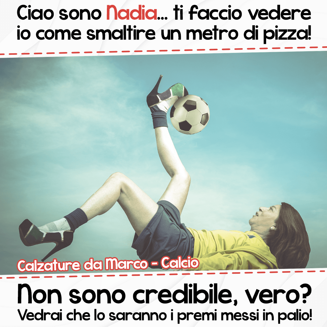 Volantino satirico Nadia - Esempio comunicazione brand